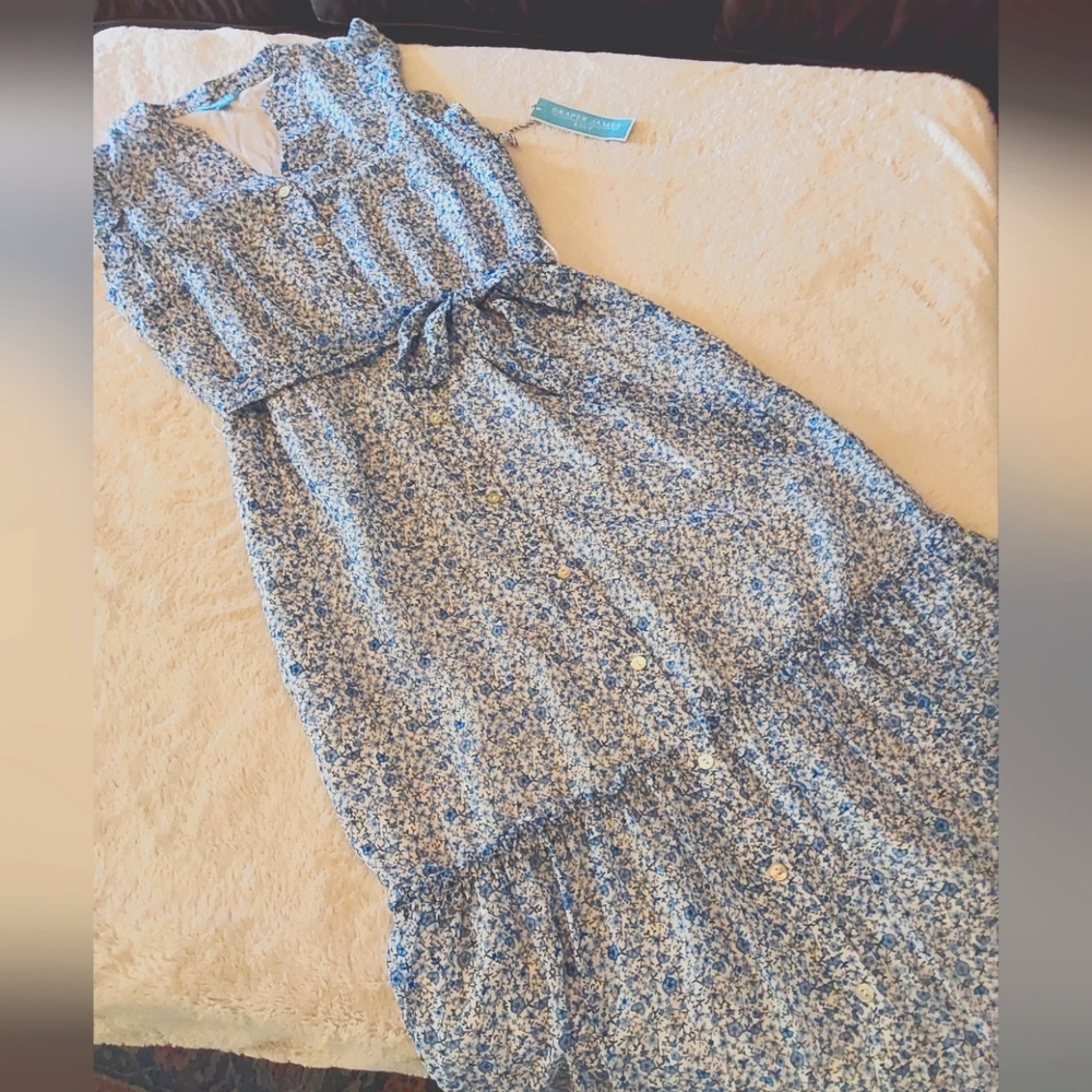 🌺 NWT Draper James Fully Lined Button Front Dress - Picture 7 of 13
